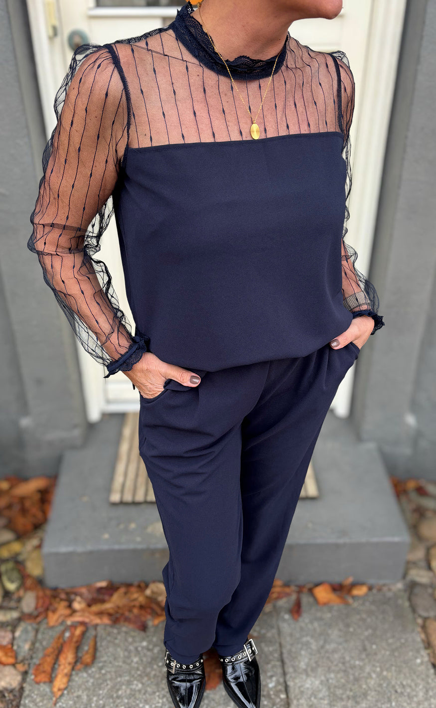 Say INA Copenhagen Jumpsuit / Buksedragt - Trisha - Navy Blue